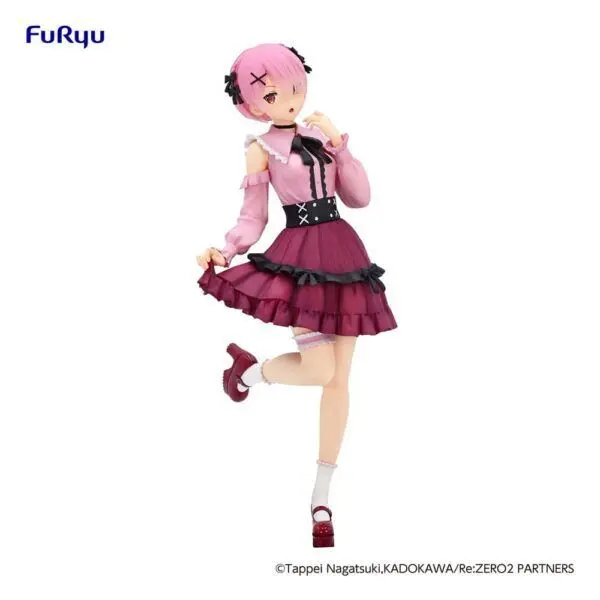 RE ZERO - Ram "Girly Outfit Pink" - Statuette Trio-Try-It 21cm